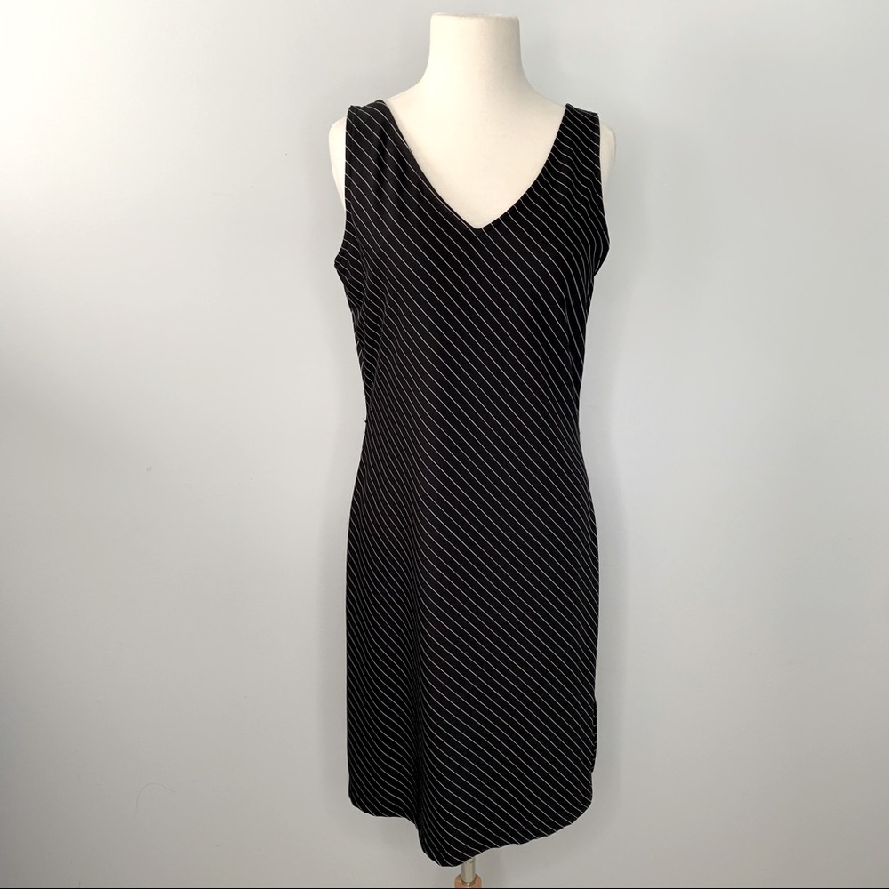 La Belle Striped V-Neck Dress